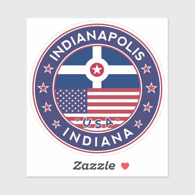 INDIANAPOLIS, Indiana Sticker (Sheet)