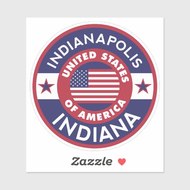 INDIANAPOLIS, Indiana Sticker (Sheet)