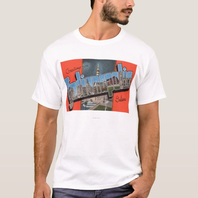 Indianapolis, Indiana (Town Plaza) T-Shirt (Front)