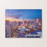 Indianapolis, Indiana, United States Jigsaw Puzzle<br><div class="desc">This colorful jigsaw puzzle features a photograph of downtown Indianapolis,  Indiana,  at sunset. This puzzle would also make a truly wonderful gift idea for friends and family.</div>