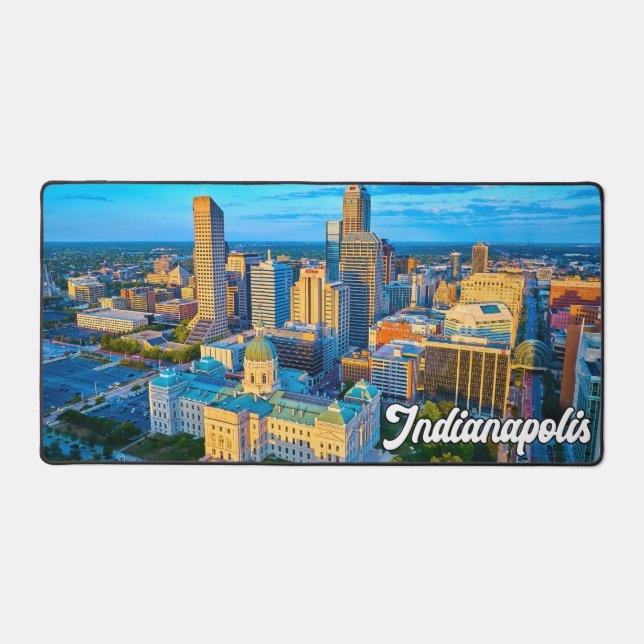 Indianapolis, Indiana, USA Desk Mat (Front)