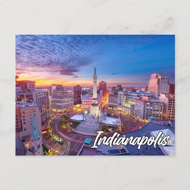 Indianapolis, Indiana, USA Postcard (Front)