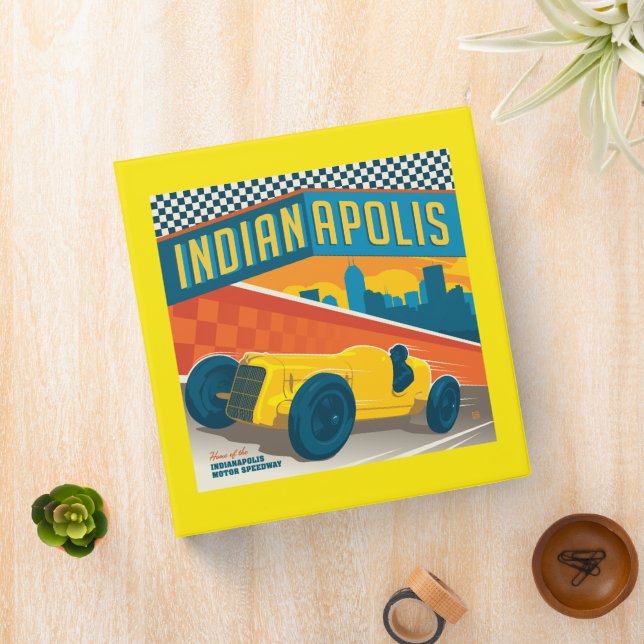 Indianapolis, Indiana | Vintage Racer 3 Ring Binder (In Situ)