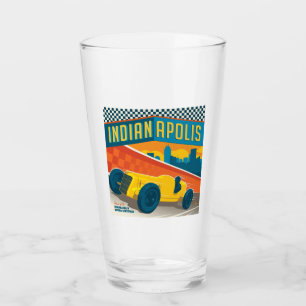 Indianapolis, Indiana Vintage Racer Glass