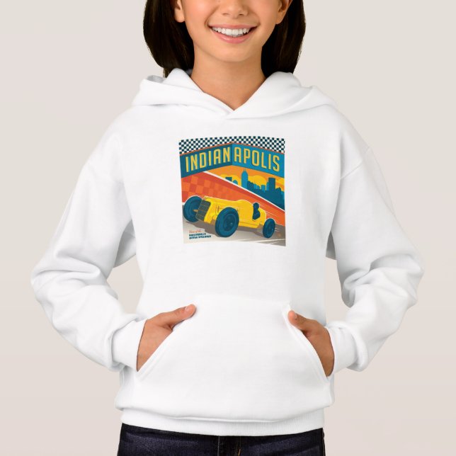 Indianapolis, Indiana | Vintage Racer Hoodie (Front)