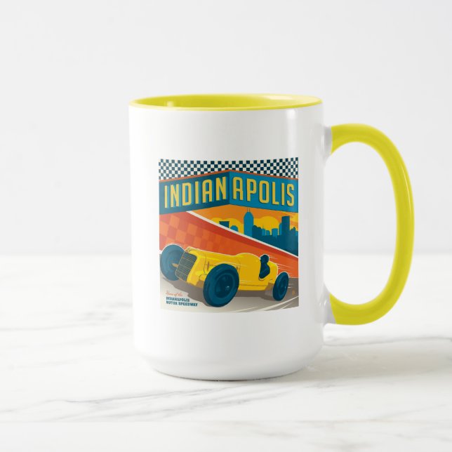 Indianapolis, Indiana | Vintage Racer Mug (Right)