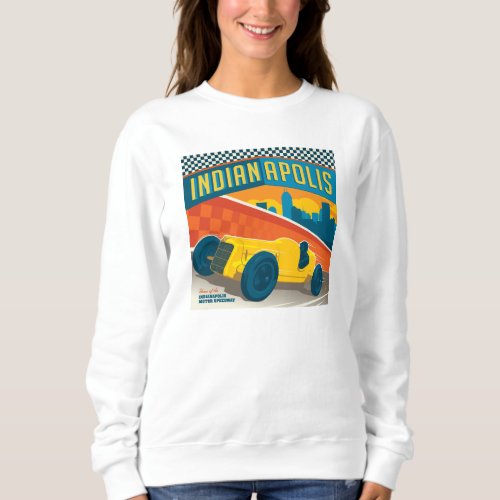 Indianapolis Indiana  Vintage Racer Sweatshirt