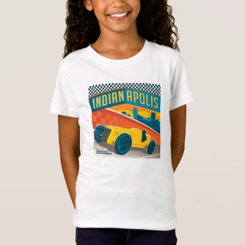 Indianapolis Indiana  Vintage Racer T_Shirt