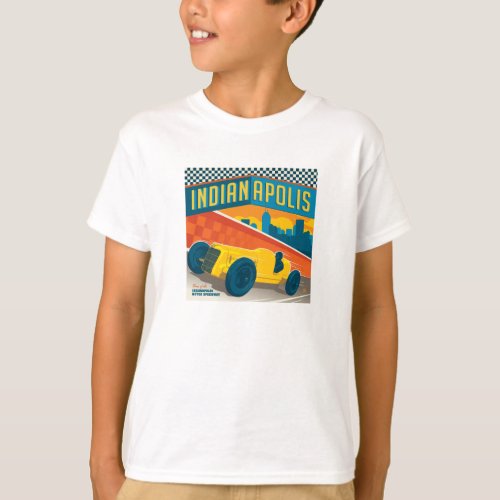 Indianapolis Indiana  Vintage Racer T_Shirt