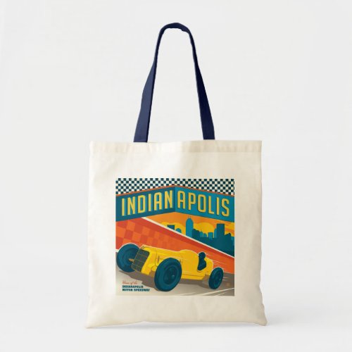 Indianapolis Indiana  Vintage Racer Tote Bag