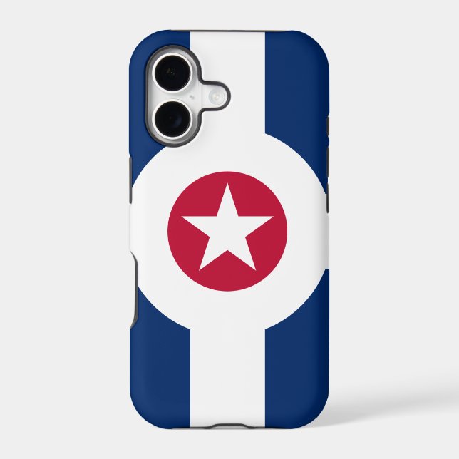 Indianapolis LARGE PRINT Flag Iphone Case (Back)