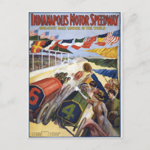 Indianapolis Motor Speedway Vintage Postcard