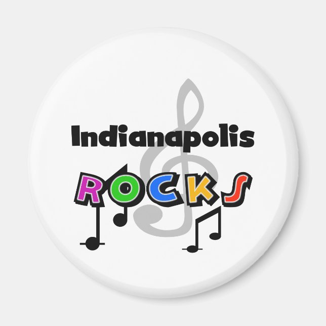 Indianapolis Rocks Magnet (Front)