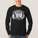 Indianapolis Skyline Football Fan Indianapolis Foo T-Shirt