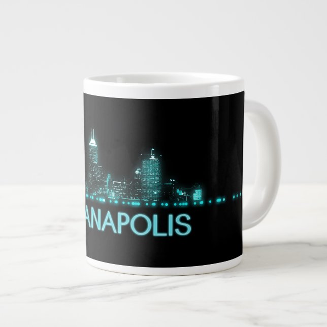 Indianapolis Skyline Giant Coffee Mug (Front Right)