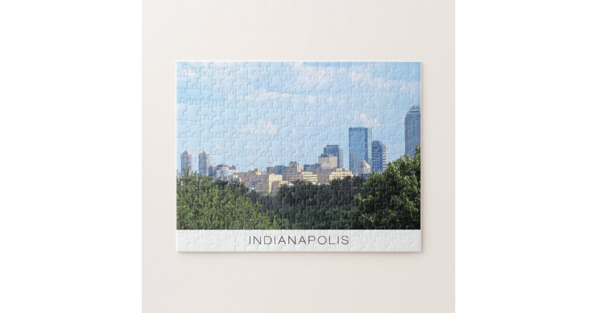 Indianapolis Skyline Jigsaw Puzzle Zazzle