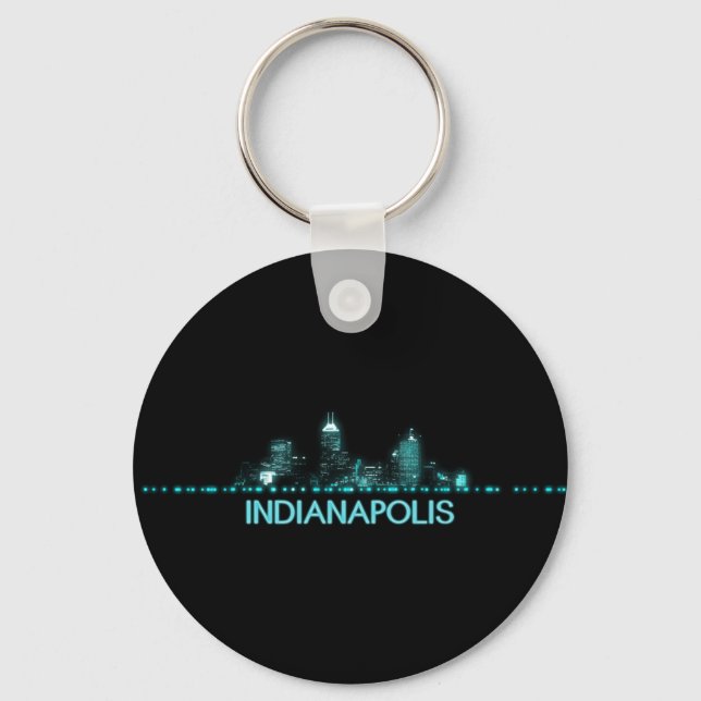 Indianapolis Skyline Keychain (Front)
