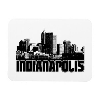 Indianapolis Skyline Magnet by TurnRight at Zazzle
