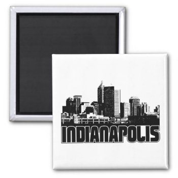 Indianapolis Skyline Magnet by TurnRight at Zazzle