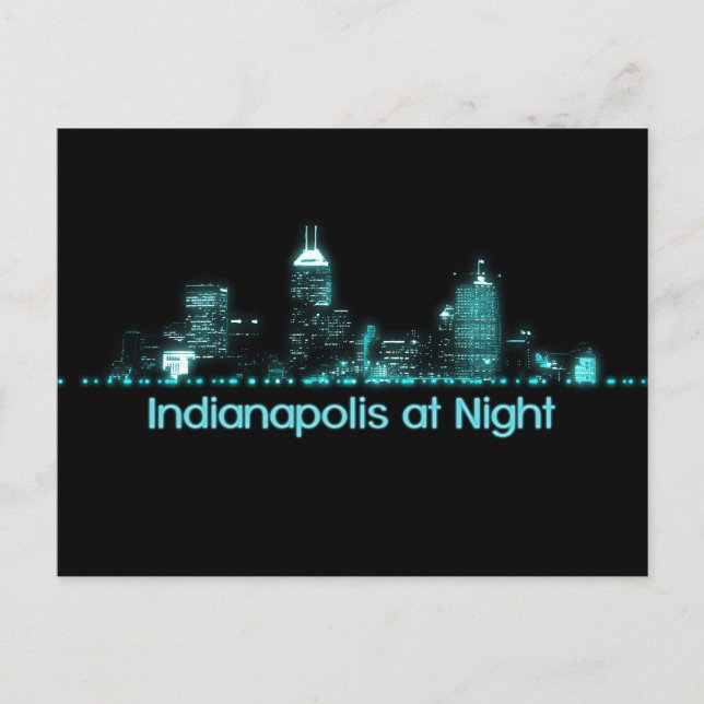 Indianapolis Skyline Postcard (Front)