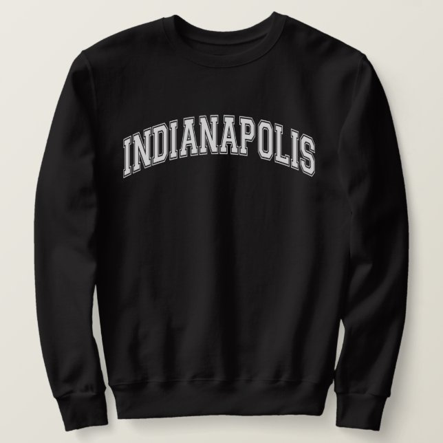 INDIANAPOLIS University-Style Sweater College (Design Front)