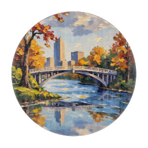 Indianapolis White Bridge Over the White River Cutting Board