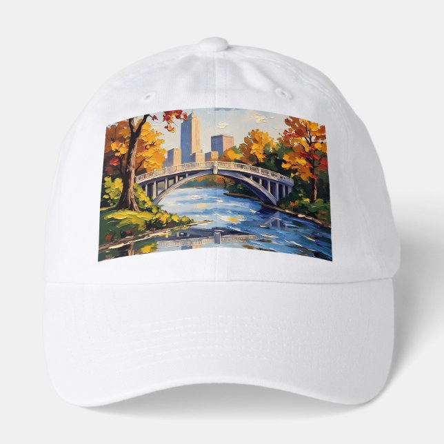Indianapolis White Bridge Over the White River  Hat (Front)