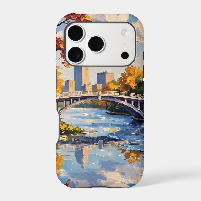Indianapolis White Bridge Over the White River  iPhone Case (Back)