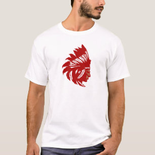 Indianer Häuptling Kopf Native American chief hea T-Shirt