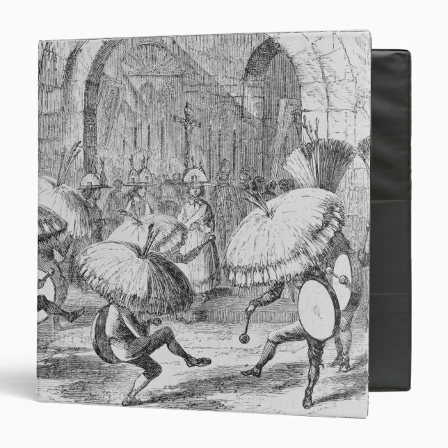 Indians Celebrating the Chuno or Potato 3 Ring Binder (Front/Inside)