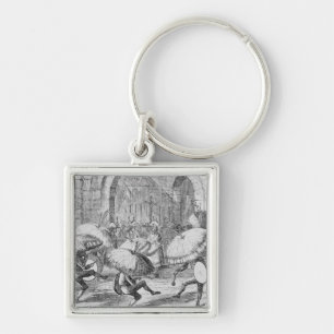 Indians Celebrating the Chuno or Potato Keychain