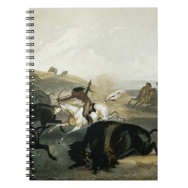 Indians Hunting the Bison, plate 31 from Volume 2 Notebook (Front)