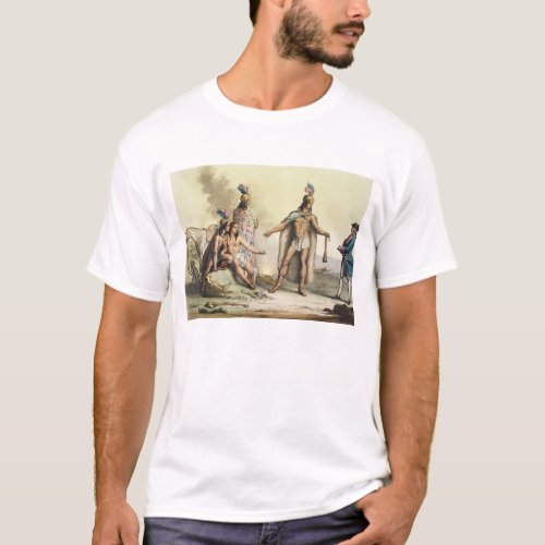 Indians of Patagonia Chile greeting a European t T_Shirt