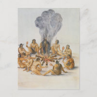 Indians round a Fire