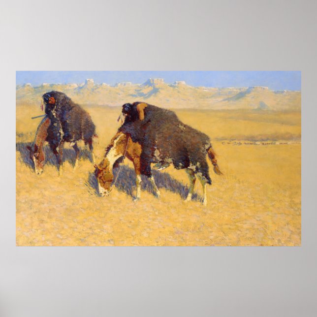 Indians Simulating Buffalo Poster (Front)