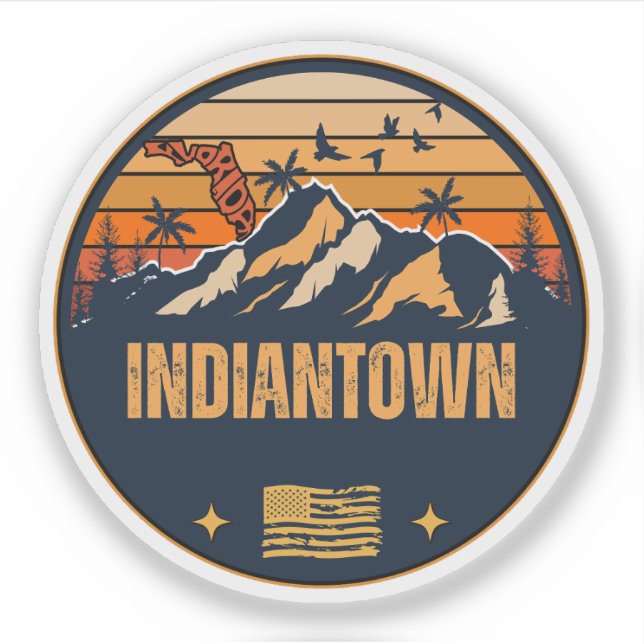 Indiantown, Florida  Sticker (Front)