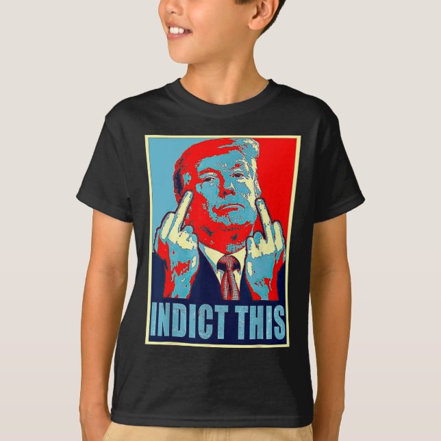 Indict This Political Arrest For Republican Funny  T-Shirt (Front)