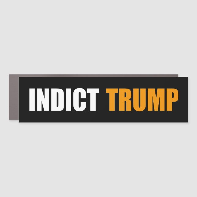 Indict trump arrest trump - mar a lago documents car magnet (Front)
