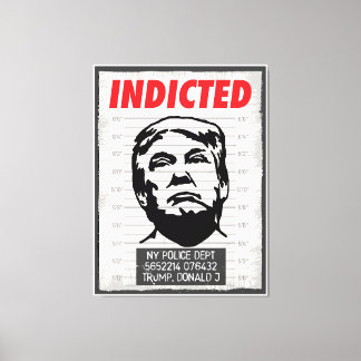 Indicted Donald Trump Canvas Print