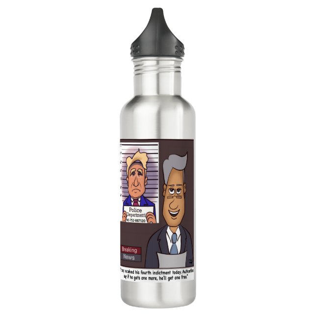 Indictment Stainless Steel Water Bottle (Left)