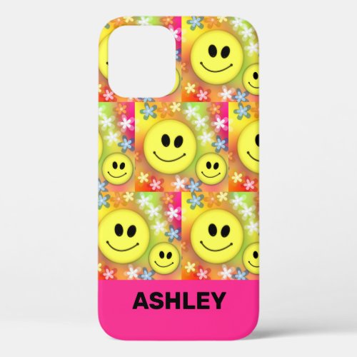 Indie Aesthetic Indie Kid Smiley Face Your Name iPhone 12 Pro Case