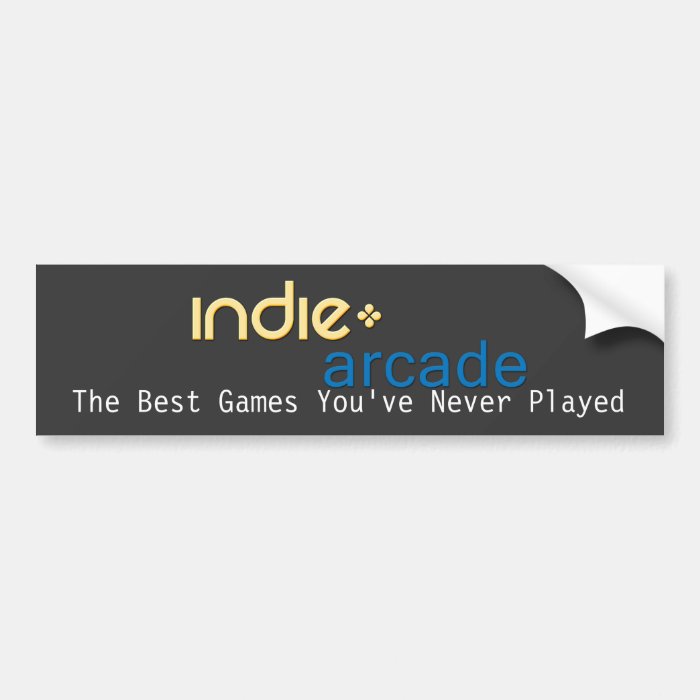Indie Arcade The Best Games You've Never Played Bumper Stickers