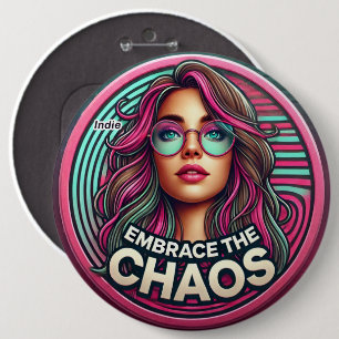 Indie Badge – “Embrace the Chaos” Button