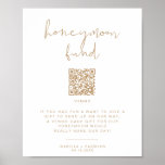 INDIE Beige Boho Honeymoon Fund Wedding Sign<br><div class="desc">This printable honeymoon fun sign template features a pretty beige colored font and modern minimalist design. Use this sign for your minimalist or contemporary wedding. Pair with other items from the INDIE Collection for a cohesive look. ADDING A QR CODE: • VISIT goqr.me • Type in your website and download...</div>
