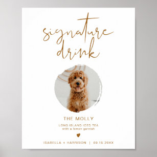 INDIE Bohemian 1 Photo Pet Signature Drink Poster