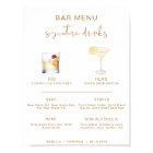 INDIE Bohemian Cocktail Signature Drink Bar Menu