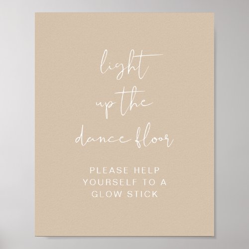 INDIE Bohemian Light Up The Dance Floor Glow Stick Poster