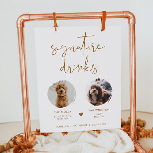 INDIE Boho 2 Photo Pet Signature Drink  Poster