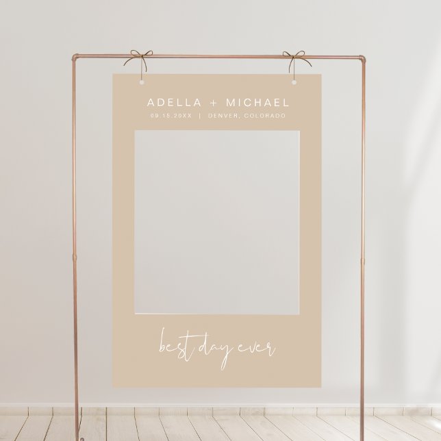 INDIE Boho Earth Toned Wedding Photo Frame Prop  Foam Board (Creator Uploaded)