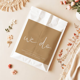 INDIE Boho Earth Toned Wedding We Do Favor Bag